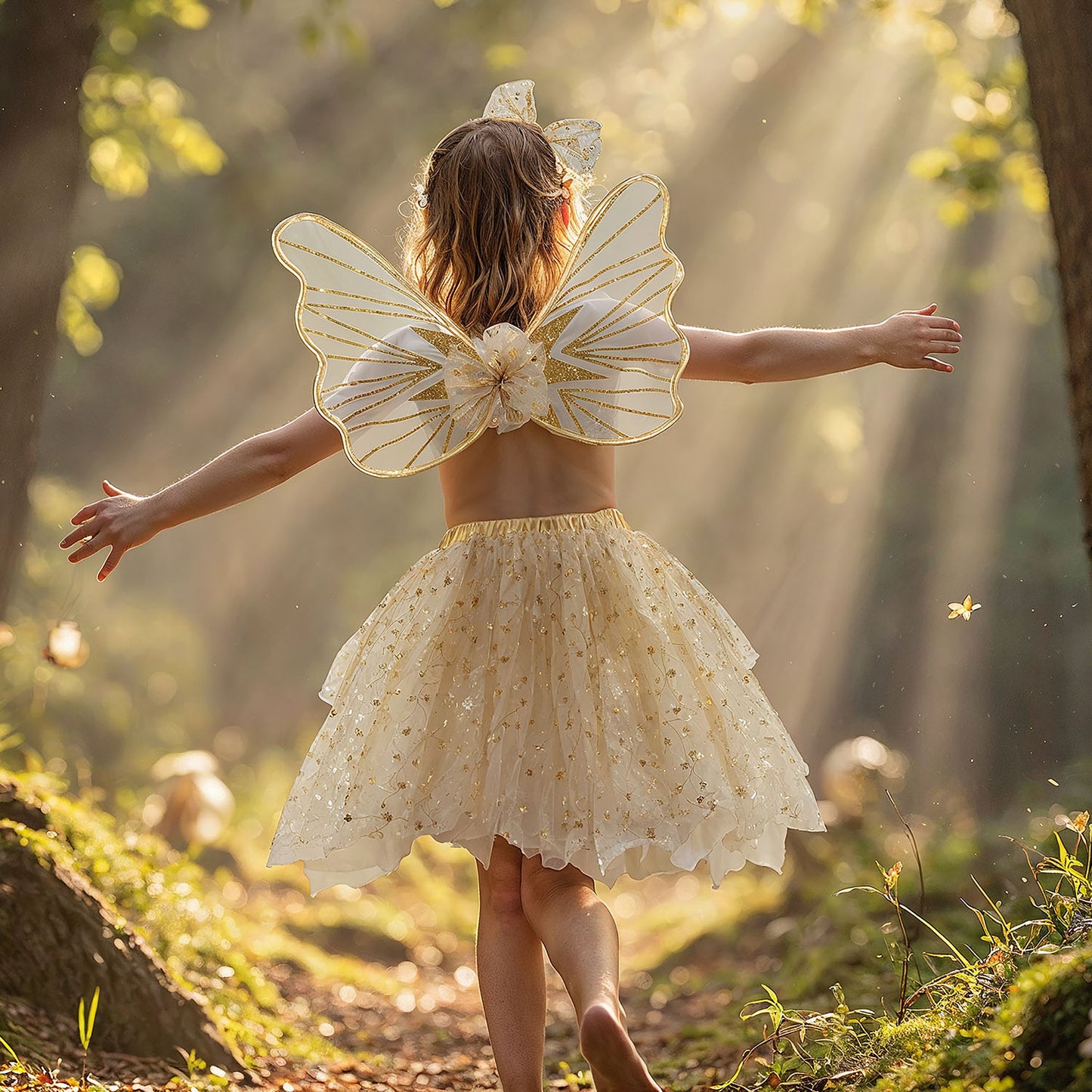 Gold fairy costume – CosTale