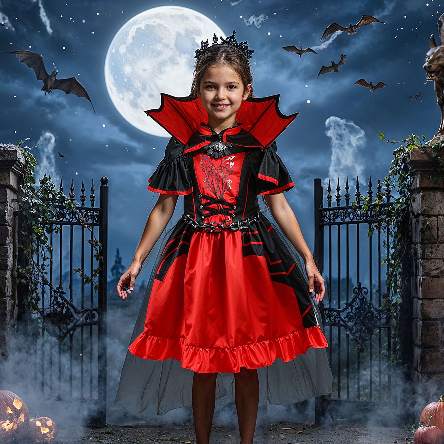 Halloween vampyrklänning för barn