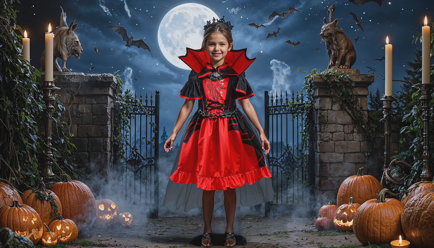 Halloween vampyrklänning för barn