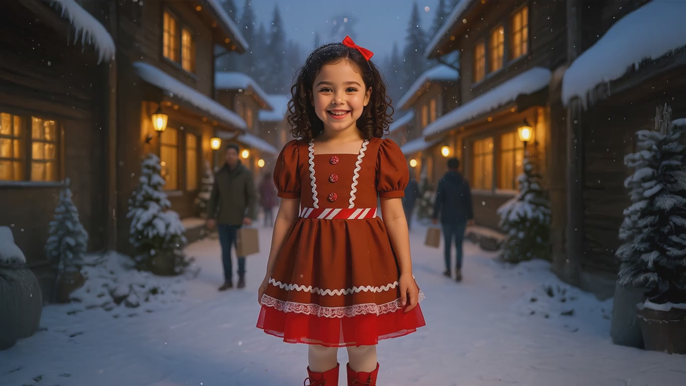 Pepparkaksklänning